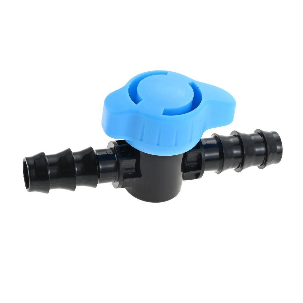 15pcs Plastic Drip Irrigation 1/2 Inch Barbed Shut Off Valve for 1/2 Inch 16mm Drip Irrigation Tubing for Drip Sprinkler Systems