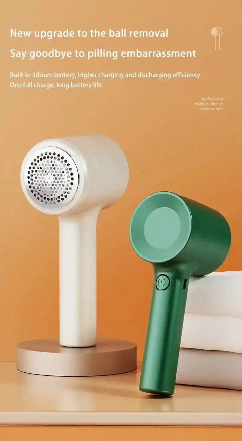 Tidesmit rechargeable fabric shaver removing lint and hair balls from clothing for laundry maintenance