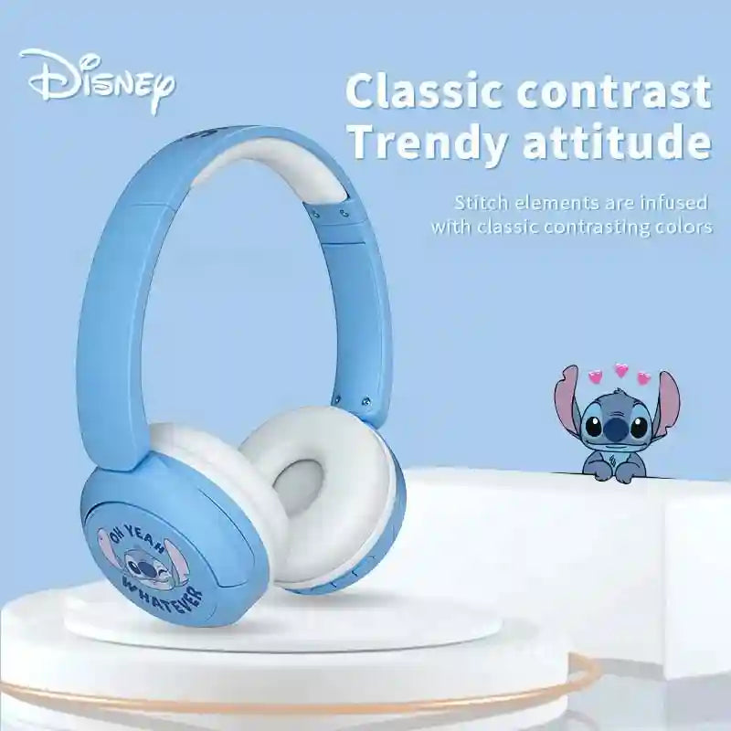 Disney Wireless Headphones - Noise Cancelling Over-Ear Kids Headset Tidesmit