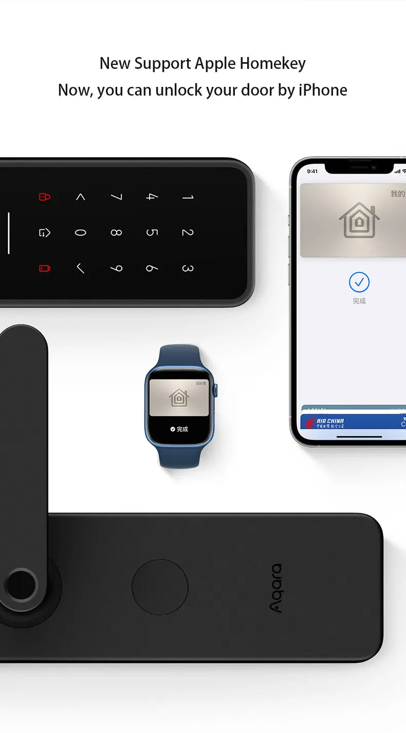 New Aqara Smart Door Lock A100 Pro Zigbee Bluetooth 5.0 NFC Card Lock Bluetooth Smart Fingerprint Unlock Work with Apple Homekit