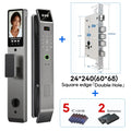 SANKESONG Tuya Smart 3D Face Door Lock with Security Camera Monitor Intelligent Fingerprint & Password Biometric Dual Battery