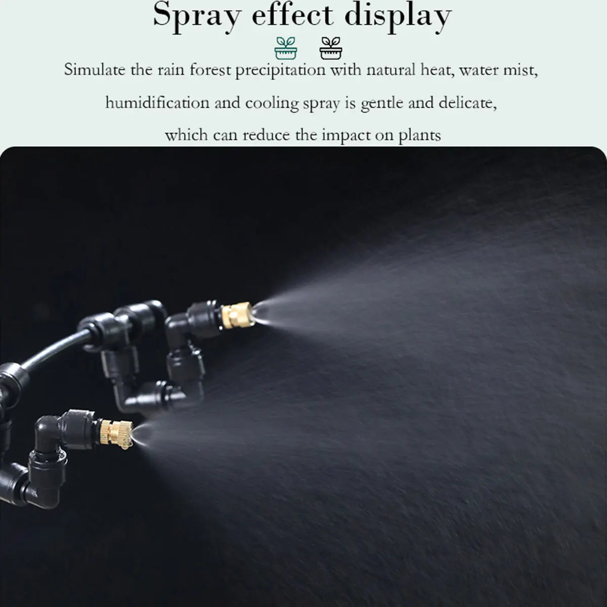 Touch Screen Automatic Mist Rainforest Spray Intelligent Ecological Cylinder Electronic Timer Sprinkler System Kit Control