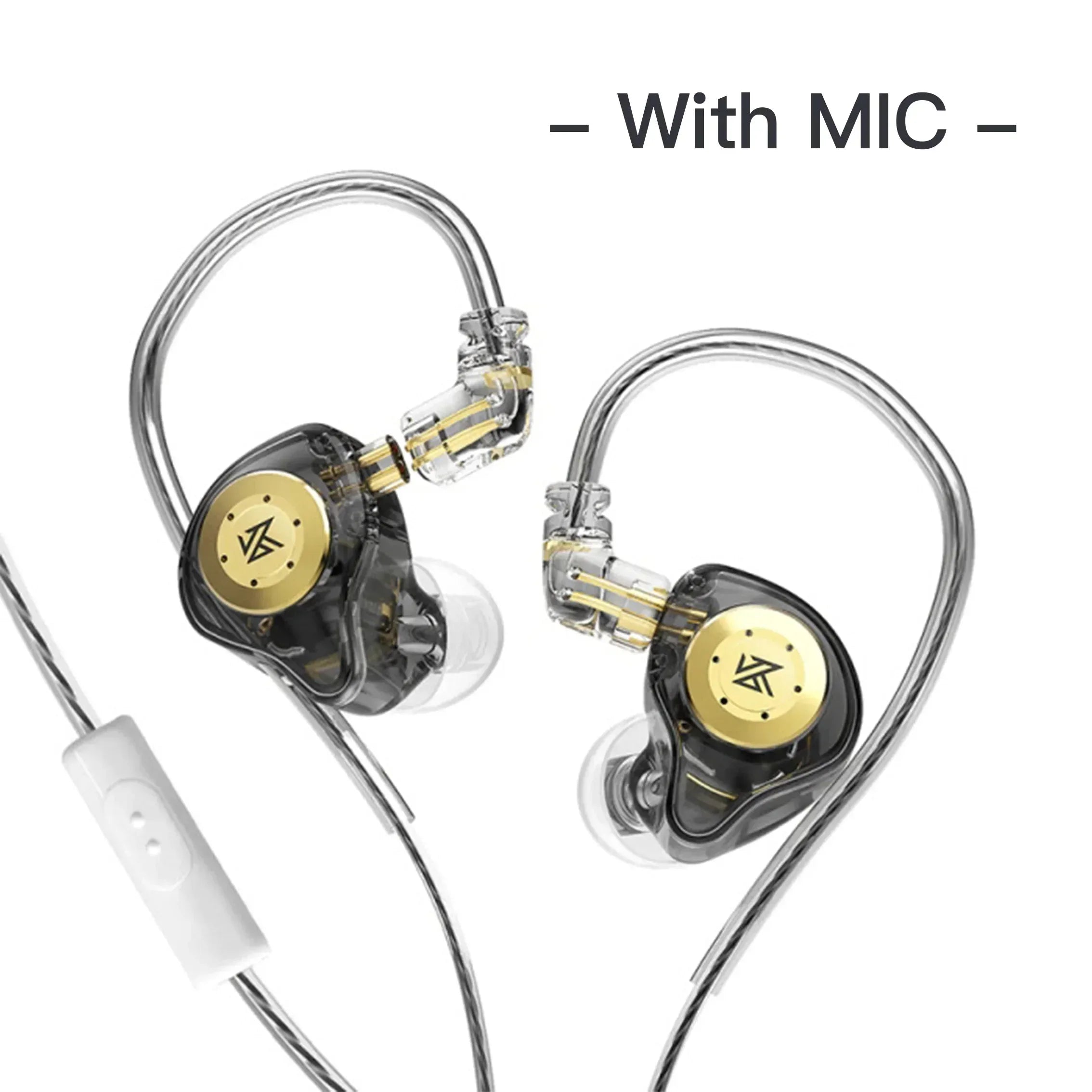 KZ EDX PRO Dynamic Drive Headphones HIFI Bass Music Earbuds In Ear Noise Cancelling Headset Gaming Earphones With MIC KZ ZSN Black MIC China Mainland Tidesmit