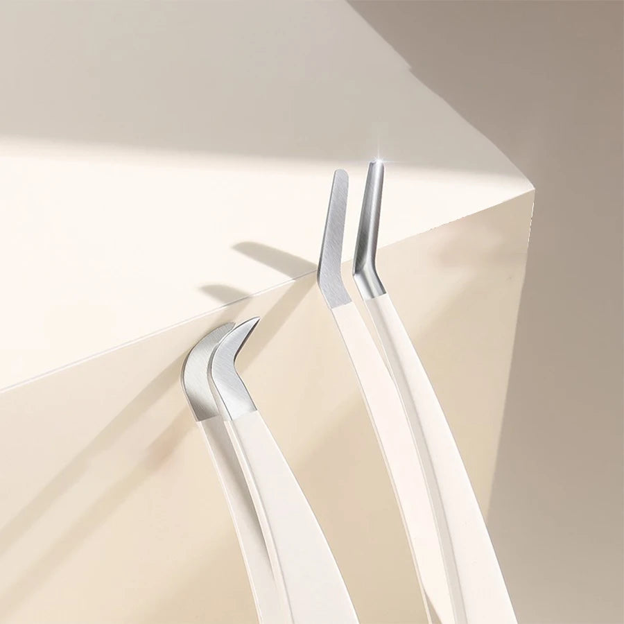 Eyelash Tweezers Precision Tool - Stainless Steel Crafting Tidesmit False Eyelashes Tidesmit