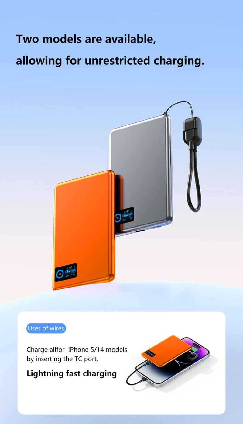 Magnetic Fast Charging Power Bank 50000mAh - Portable USB-C Battery Pack Tidesmit