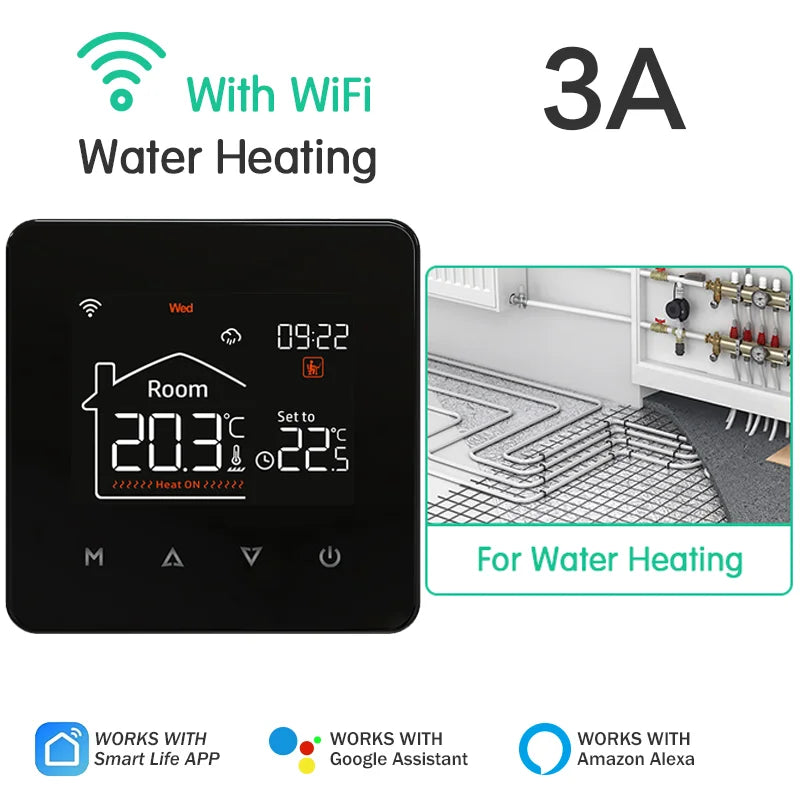 WiFi Smart Floor Heating Thermostat for Precise Home Temperature Control Water Heating China Mainland Tidesmit