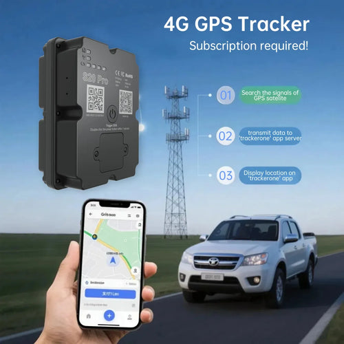 4G GPS tracker for car and motorcycle, smart tracking device with real-time app location alerts, wholesale main view.