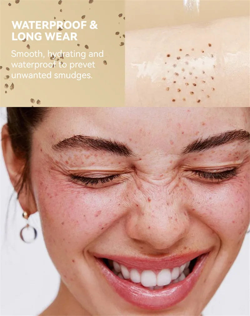 Tidesmit waterproof freckles stamp pen for long-lasting natural fake freckle makeup on all skin tones