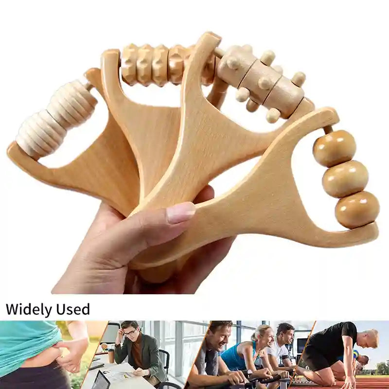 Wooden Massage Roller for Cellulite and Muscle Tension Relief - A-1pcs Massage Roller Tidesmit