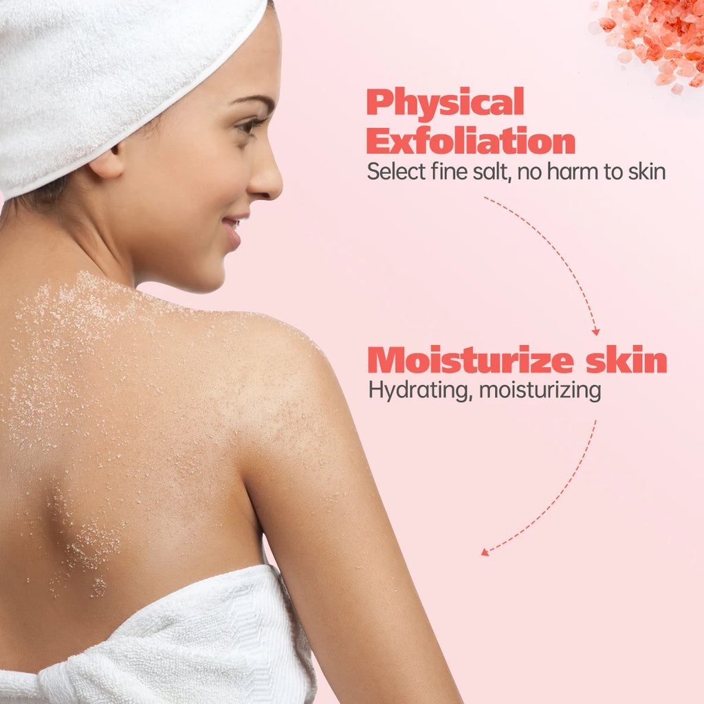 Himalayan Salt Body Scrub – Natural Exfoliating Souffle 200g Scrubs Treatments Tidesmit