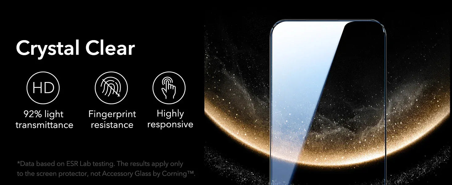 iPhone 17 Pro Max Screen Protector | 9H Hardness Tempered Glass 3-Pack Tidesmit