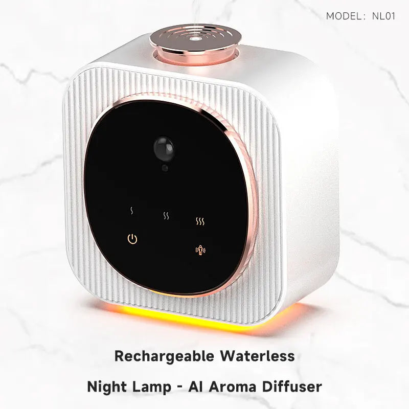Waterless Aromatherapy Machine Pure Aroma Rechargeable Nebulizer Diffuser Wall Mounted Touch Sensor Essential Oil Aromatherapy