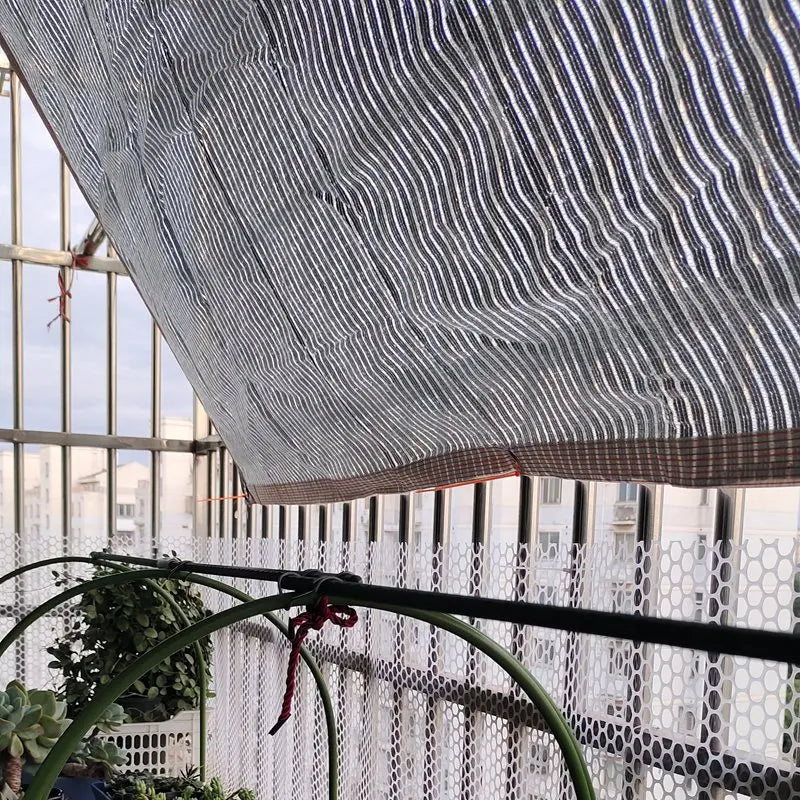 Shading 55~99% Aluminum Foil Sunshade Net Silvery Anti-UV Awning Fence Privacy Screen Garden Sun Shade Mesh Car Sun Shed Canopy