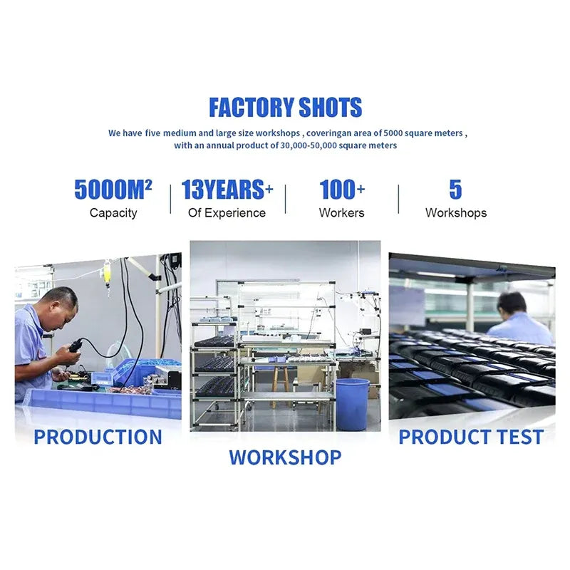 Embedded barcode scanner module—factory workshop and production testing setup