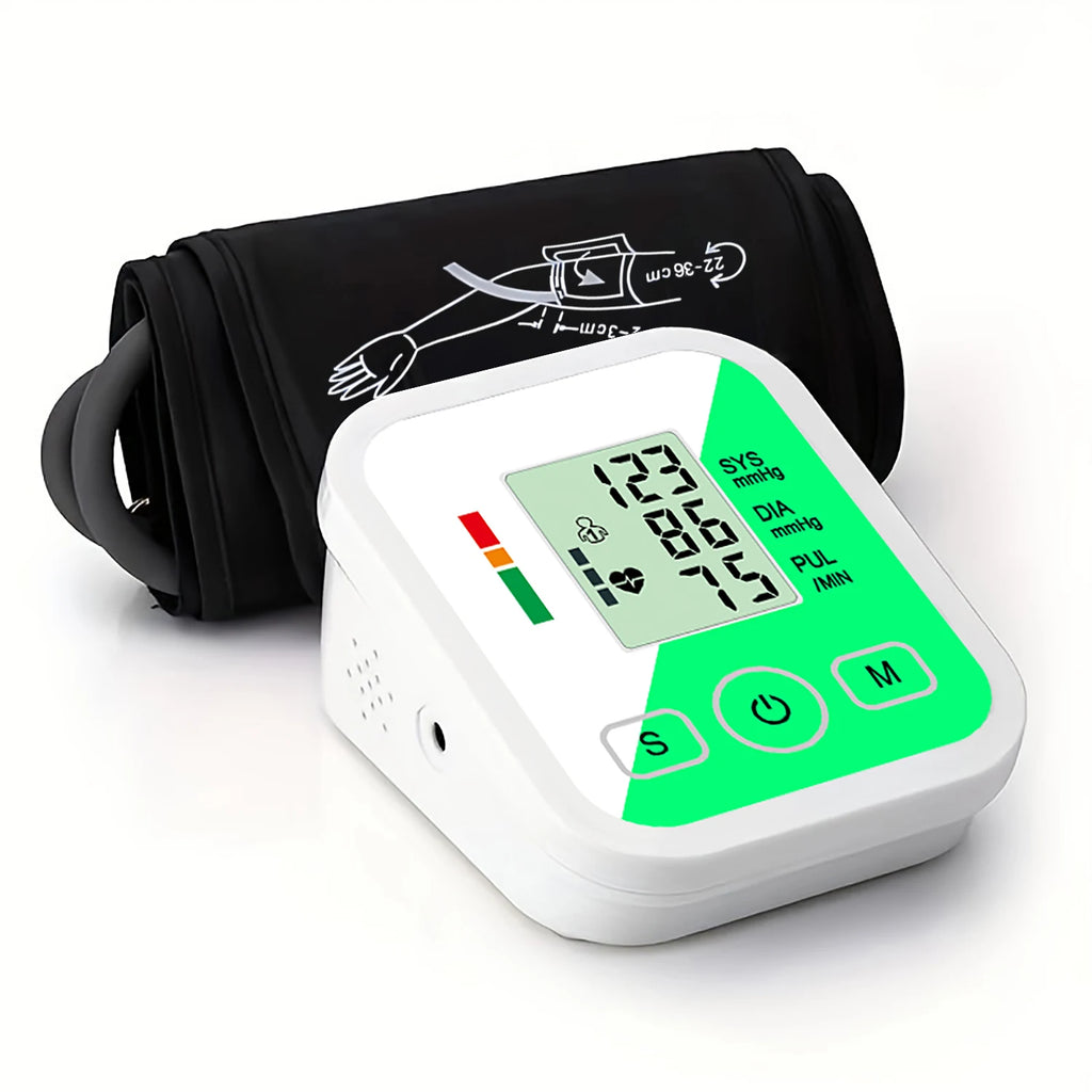 Digital Arm Pulse Blood Pressure Machine Medical Tensiometer Health Care Automatic Tonometer Household Meter