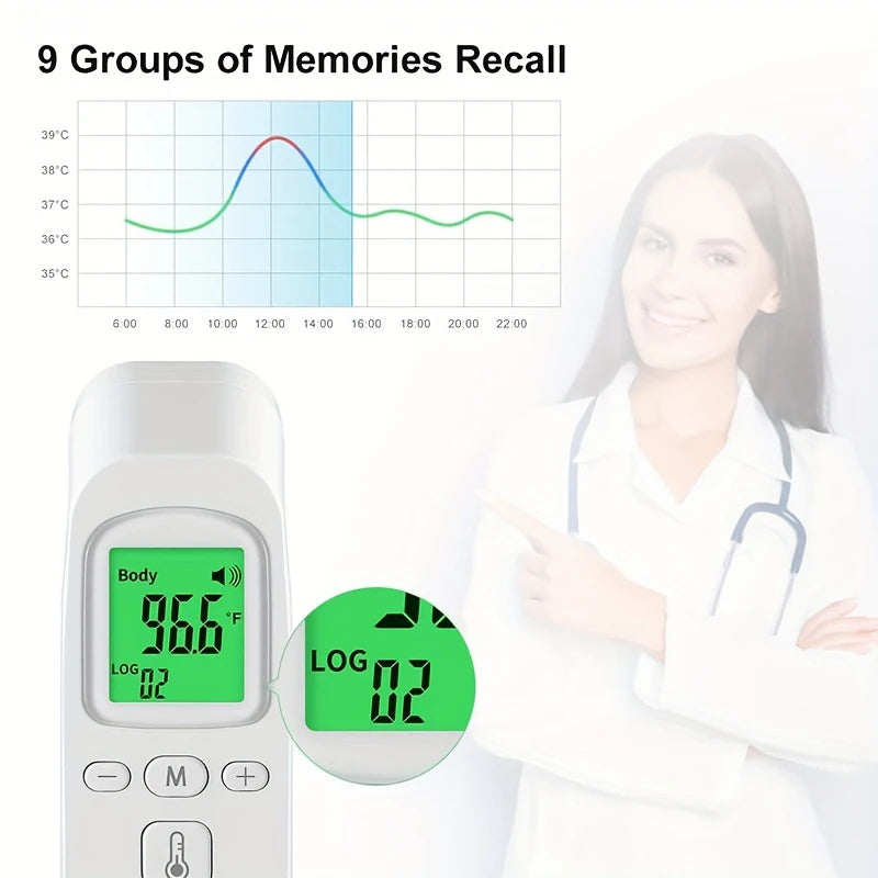 Forehead Digital Thermometer Non Contact Infrared Medical Thermometer Body Temperature Fever Measure Tool for Baby Adults
