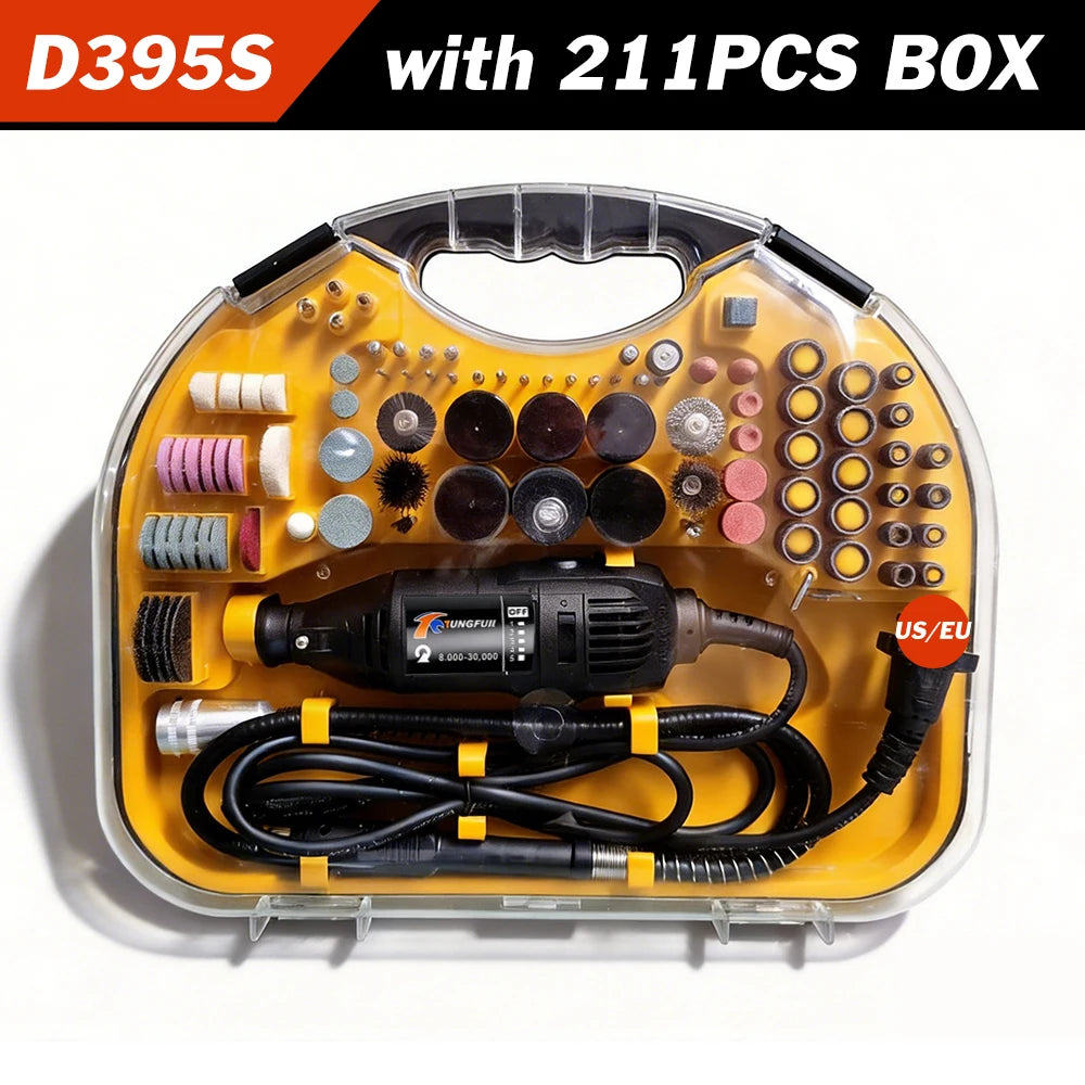 Mini Electric Drill Engraver Machine, Dremel Rotary Tools, Engraver Grinder Compatible with Power Tools, Accessories, 220V