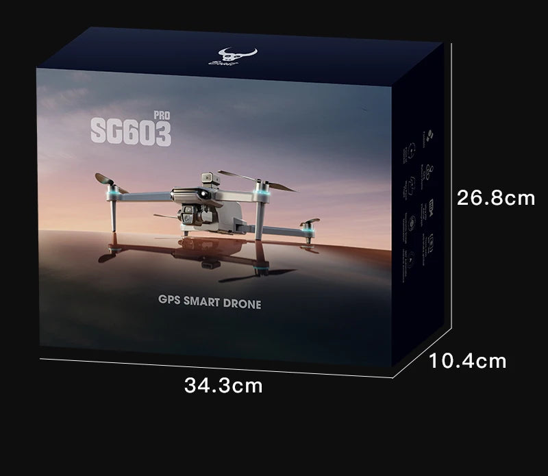 Tidesmit SG603 GPS Drone with 8K Camera, Brushless Motor & Obstacle Avoidance Tidesmit