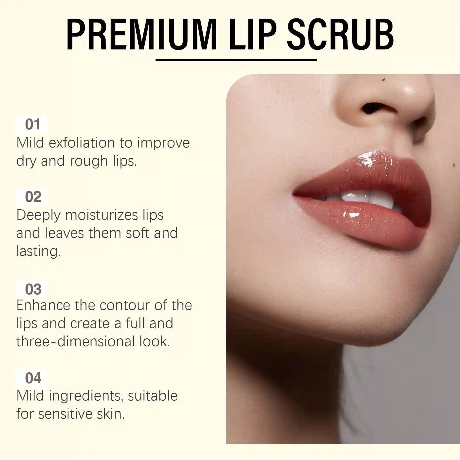 Brown Sugar Lip Scrub - Gentle Exfoliating Lip Treatment (30g) Lip Care Tidesmit