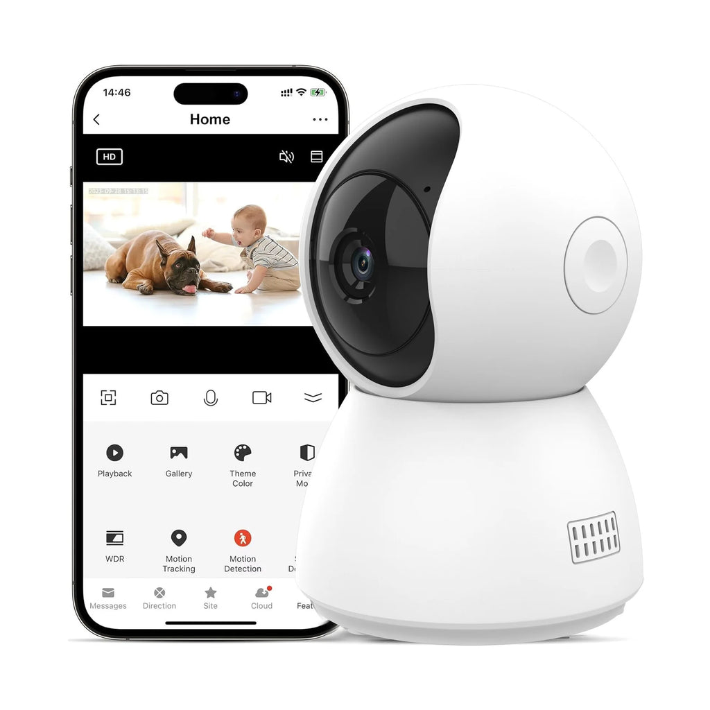 4MP 2K 400W Tuya Smart WiFi 355 IP Camera Indoor Wireless Surveillance Auto Tracking Human Home Security CCTV Baby Pet Monitor