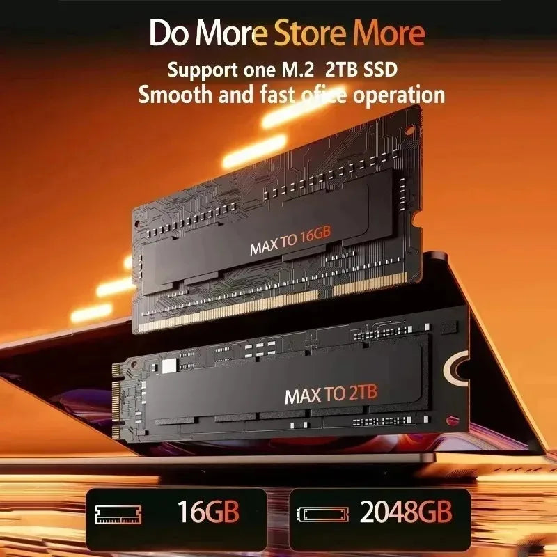 New Laptop Ultra Thin 14.1 Inch New Intel N3700 Win11 DDR4 2TB SSD 16GB/32GB RAM FHD Portable Business Office Notebook PC