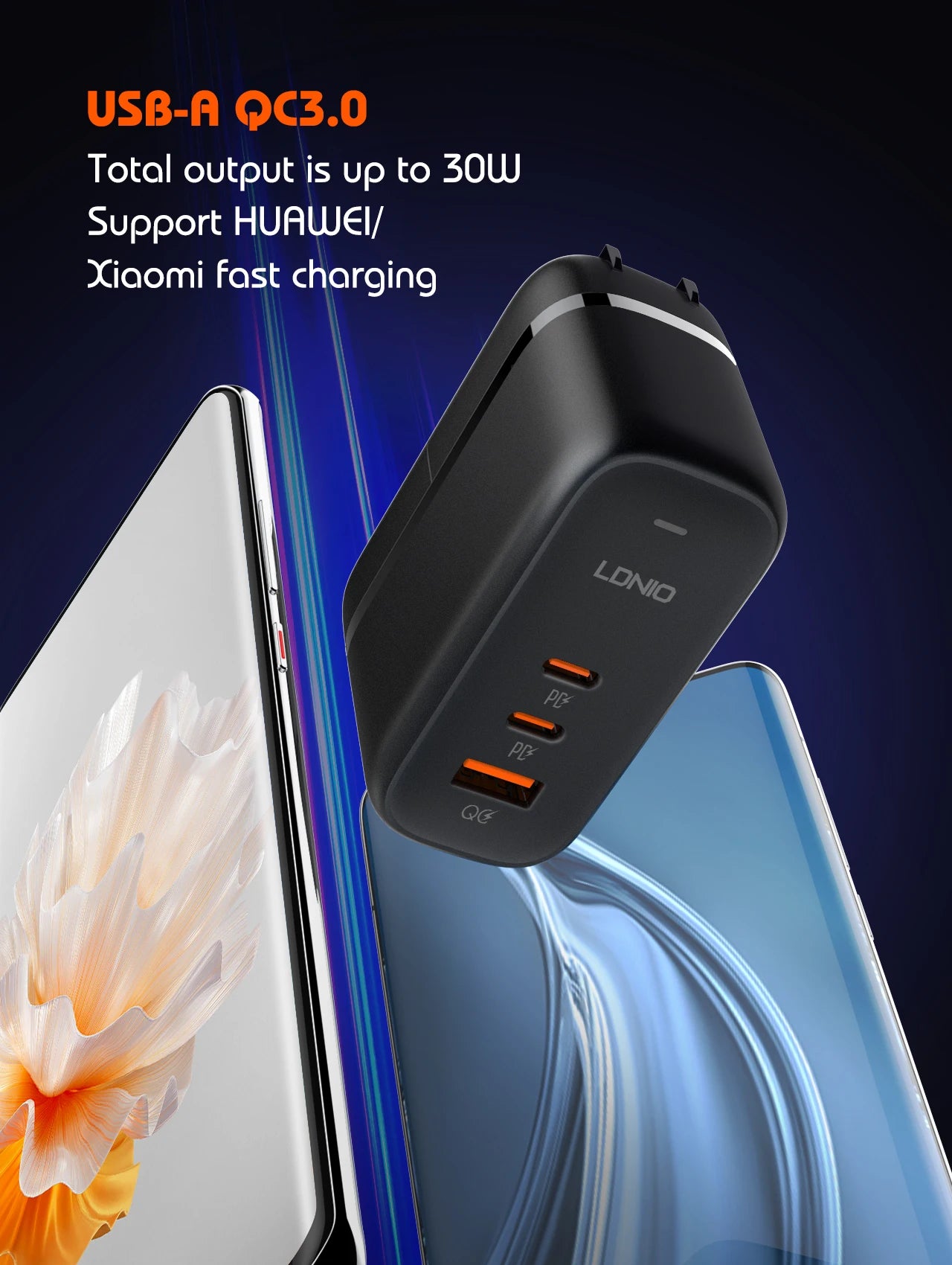 LDNIO 140W GaN international Travel Adapter USB C Charger Block 100W Port LED Display AU US UK EU Charging Station Wall Charger