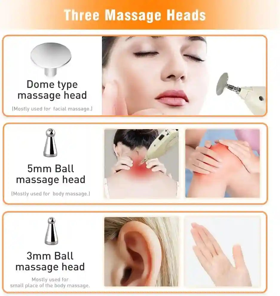 Electric Acupuncture Pen - Rechargeable Muscle Relief Massage Tool Back Massage Instrument Tidesmit