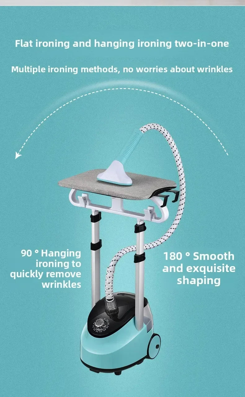 Tidesmit vertical flat hanging electric steam iron for efficient household garment care and handheld ironing