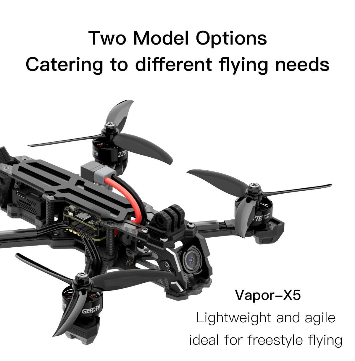 FPV Freestyle Drone Vapor-D6 with F722 FC and 1.6W VTX | Tidesmit Tidesmit