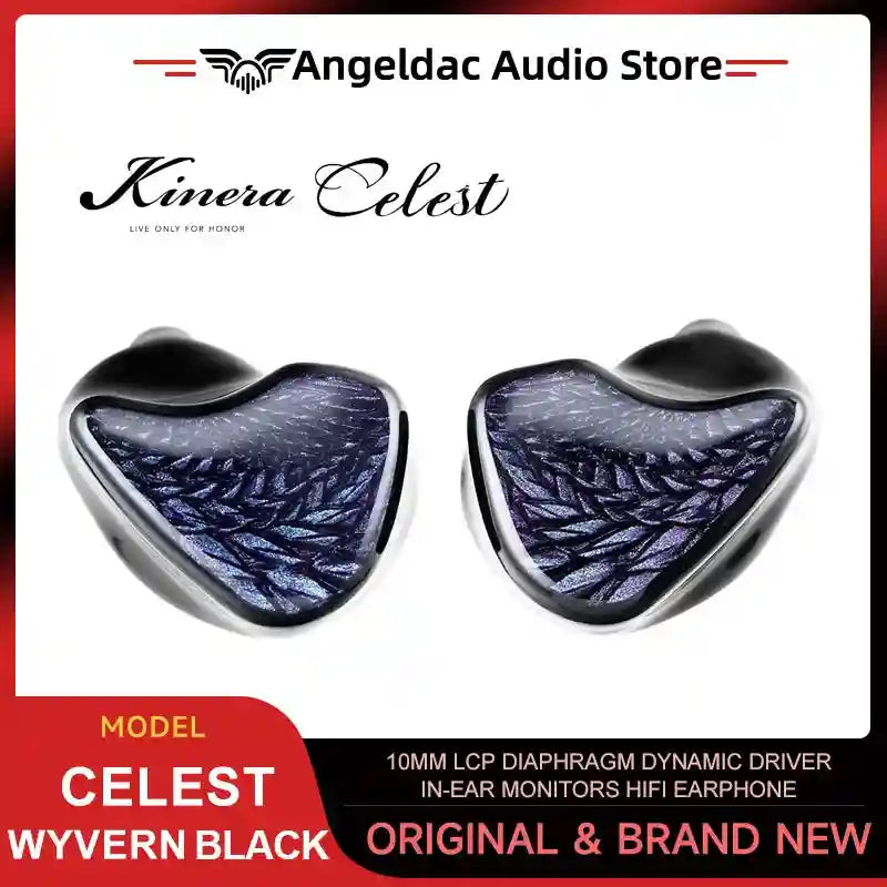 Kinera Celest Wyvern In-Ear Monitors with 10mm LCP Dynamic Driver Tidesmit