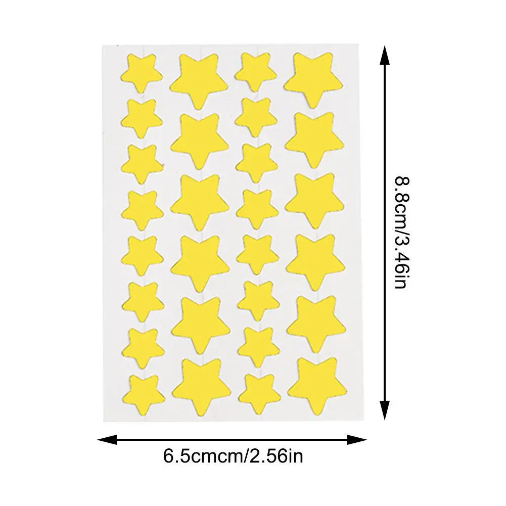 28Pcs Colorful Cute Star Shaped Acne Sticker Invisible Acne Cover Pimple Patch Skin Care
