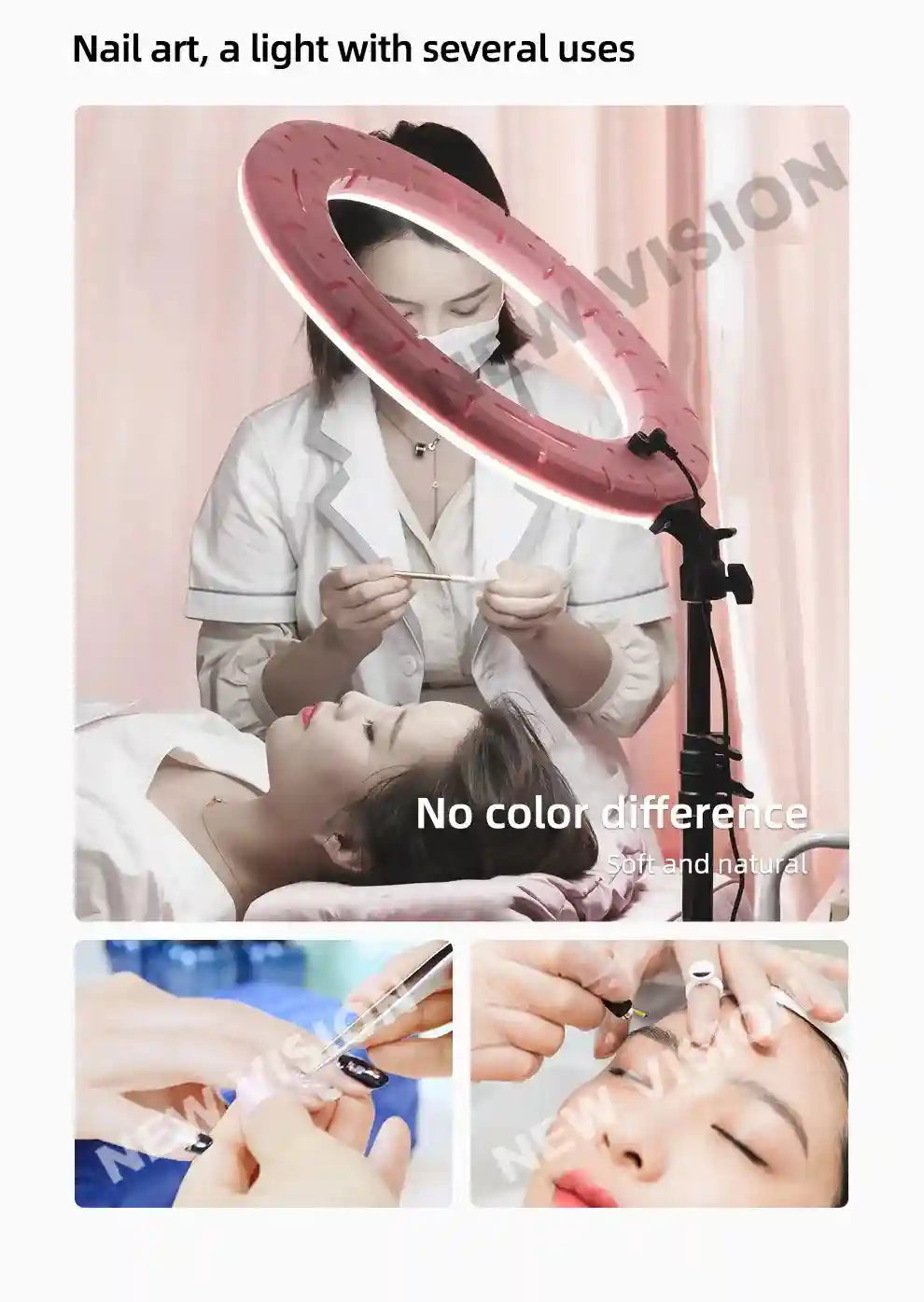 21-Inch LED Ring Light with Adjustable Color Temperature and Tripod Kit Tidesmit