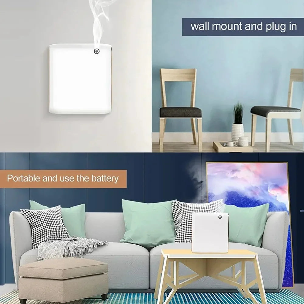 Waterless Essential Oils Diffuser Bluetooth Smell Distributor Smart Scent Air Machine Electric Smell for Home Freshener Device