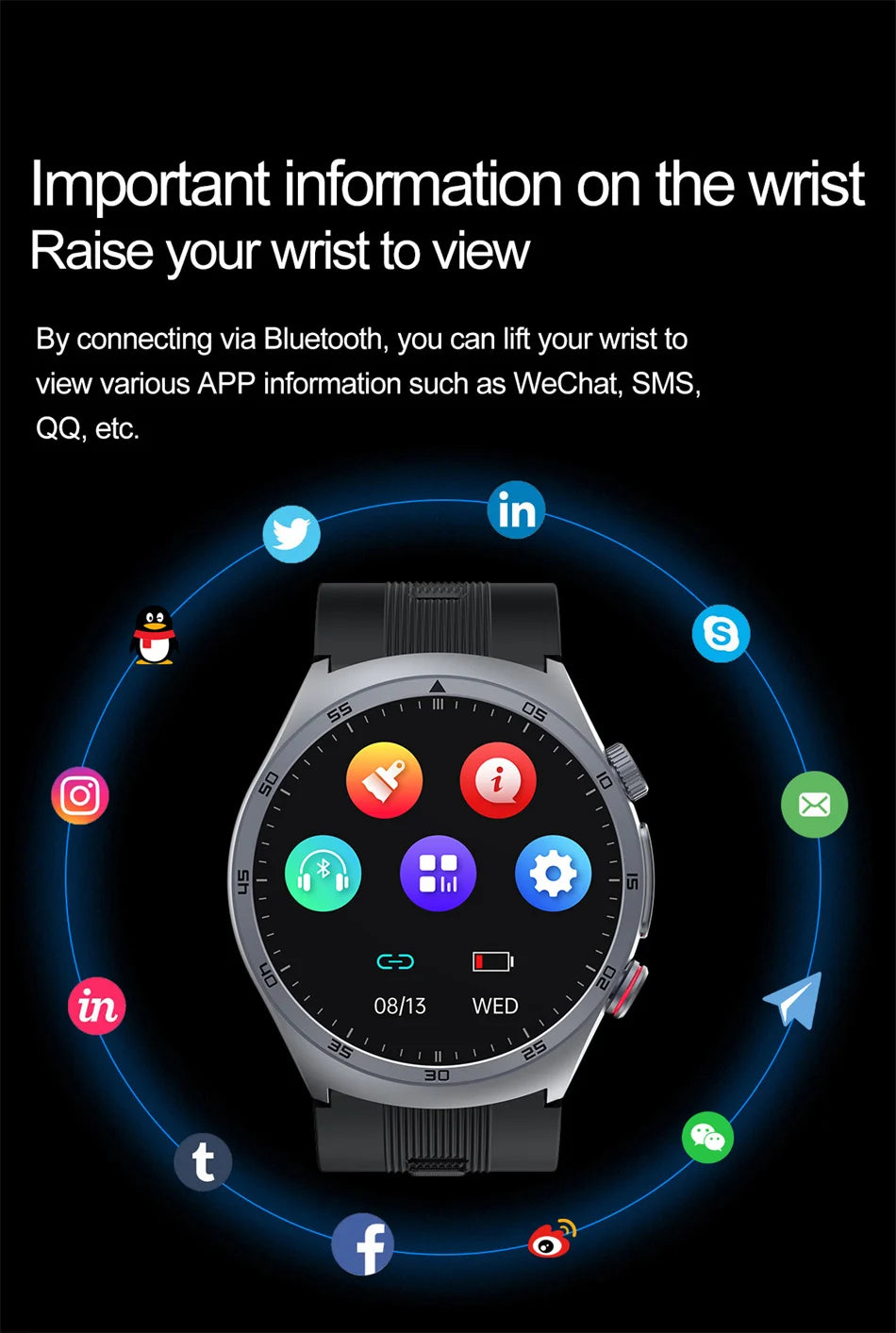 New AI Diagosis ECG Health Smart Watch Men Blood Pressure Lipid Uric Acid NFC Air Pump Airbag Health Smartwatches For men Women
