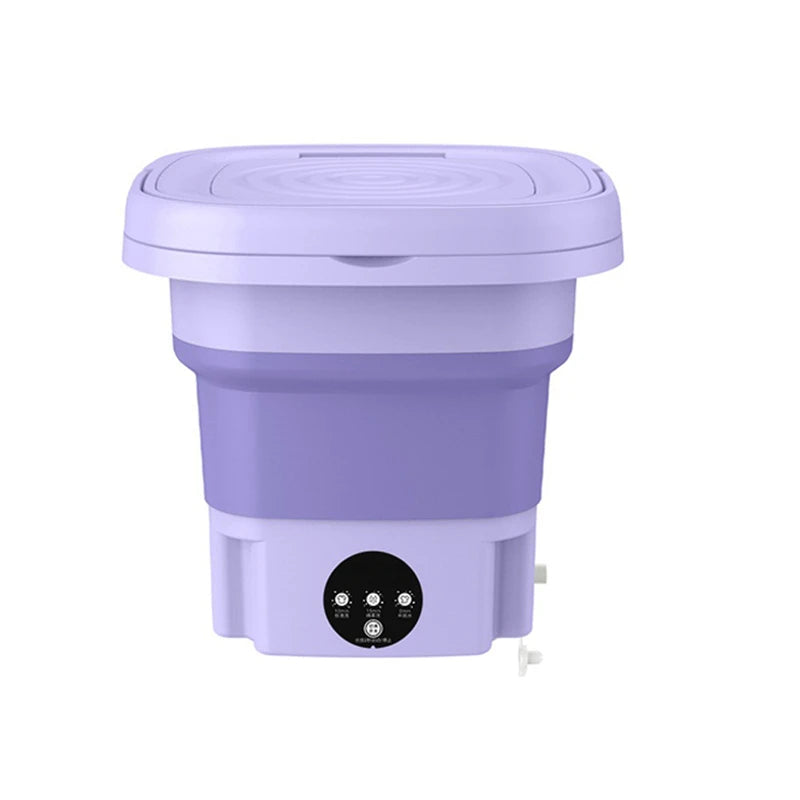 Tidesmit portable foldable washing machine with integrated spin dryer for delicate laundry and underwear cleaning