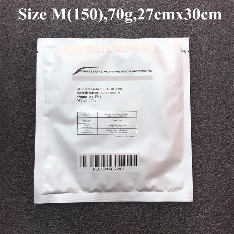 Cryolipolysis Antifreeze Membrane Pads - Skin Protection for Coolsculpting Fascia Gun M 70G(27x30cm) Tidesmit