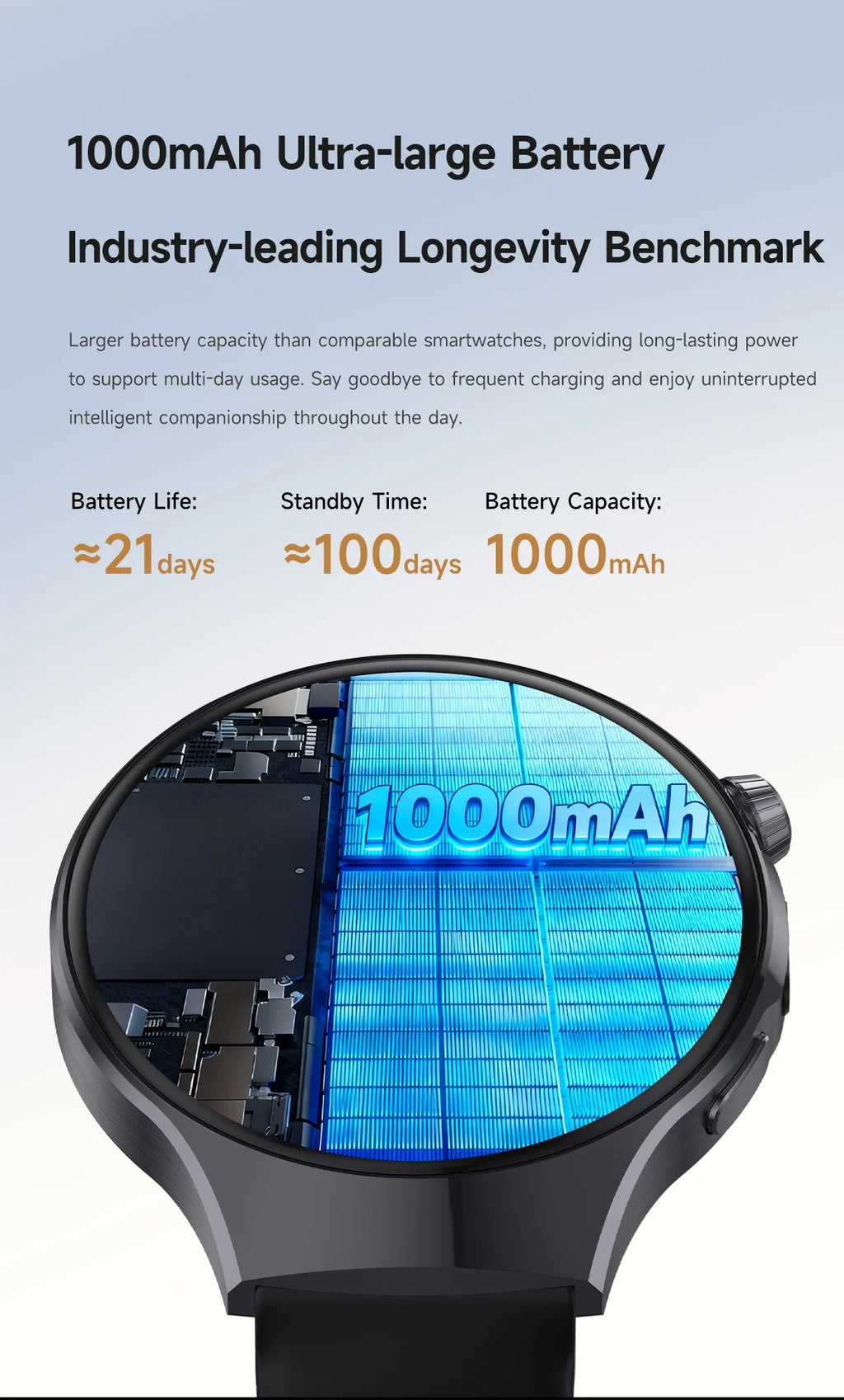 LIGE New 1000mAh Battery Smart Watch Health Monitor Bluetooth Call LED Flashlight Sports Tracker Smart Bracelet For Android ios
