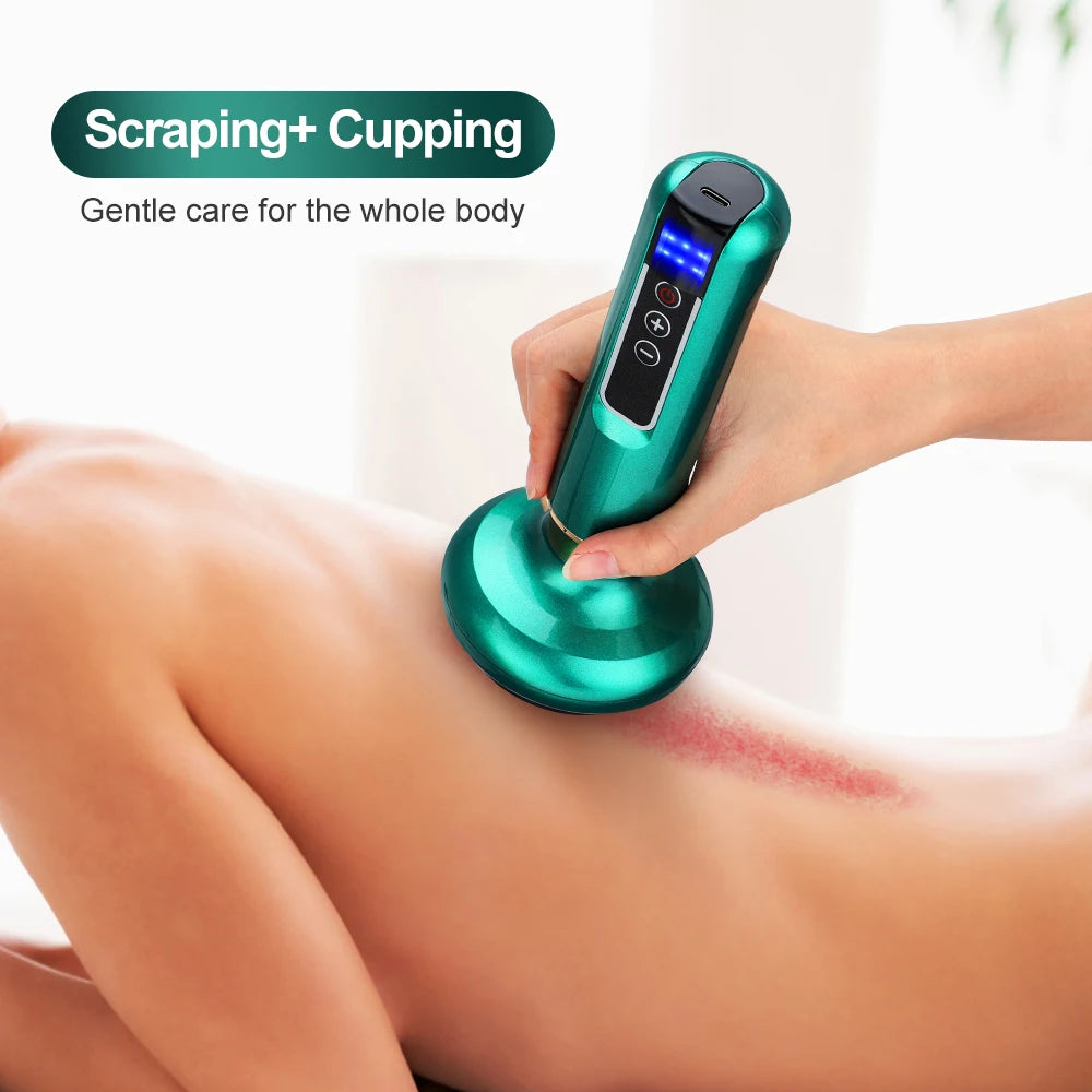 Electric Cupping Massager with Infrared Heat - 12 Gear Muscle Relief Body Shaping Massage Equipment Tidesmit