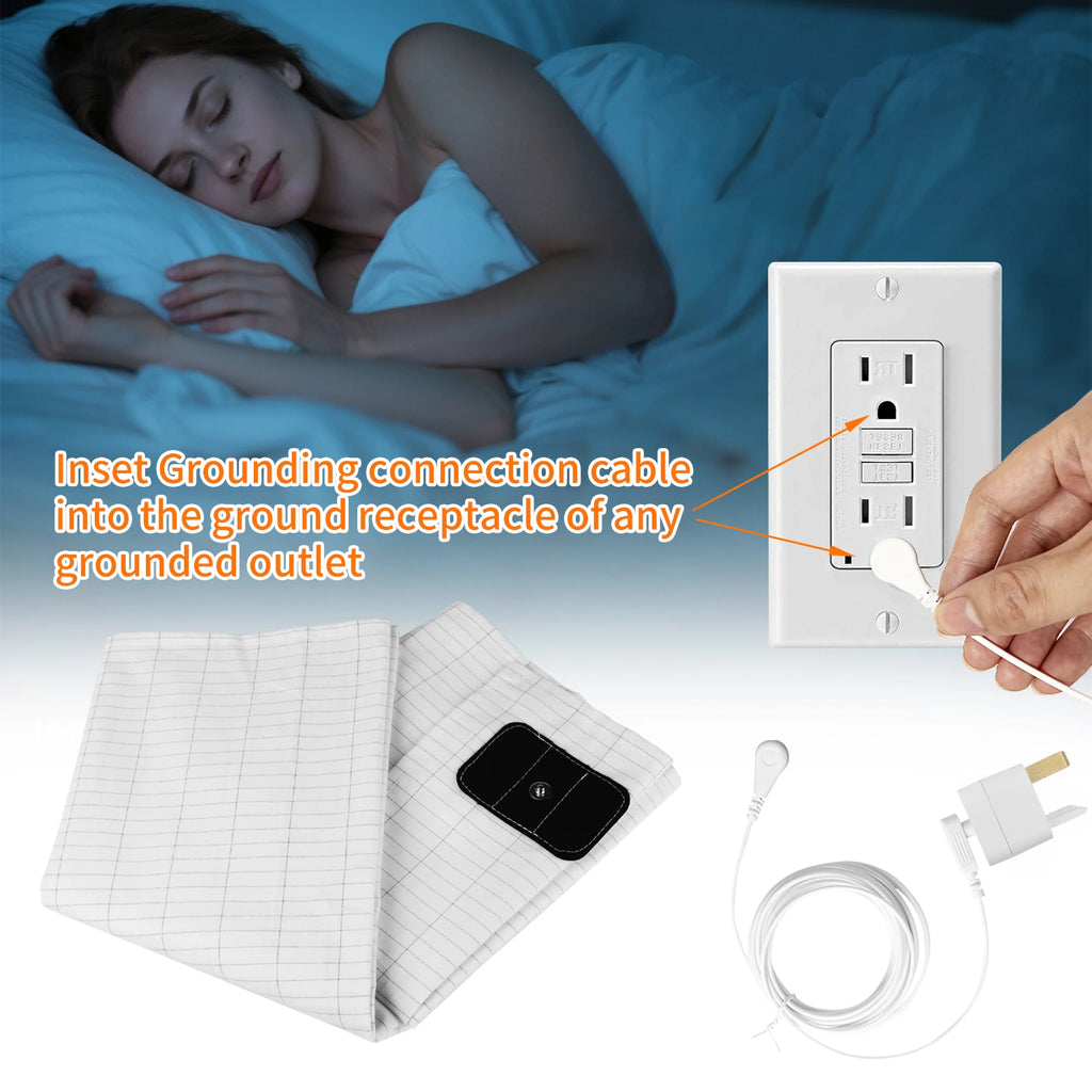6 Size Grounding Mat Soft PU Pad for Improves Sleep Enhanced Circulation Reduces Pain Home Yoga Foot Mat Table Desk Rug