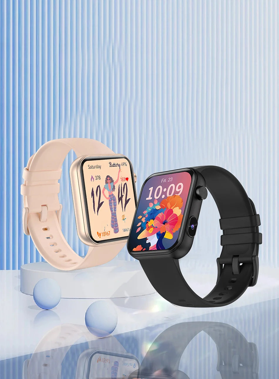 New Smart Watch Women Men Camera Take Photo Record Video Heart rate Sports Fitness Waterproof Bluetooth Call For Android iPhone