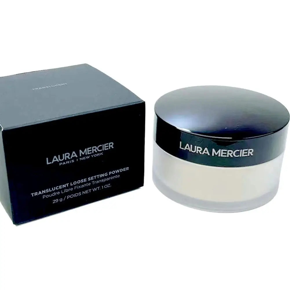 Tidesmit Laura Mercier oil control setting powder texture close-up for sweat-proof matte face makeup finish
