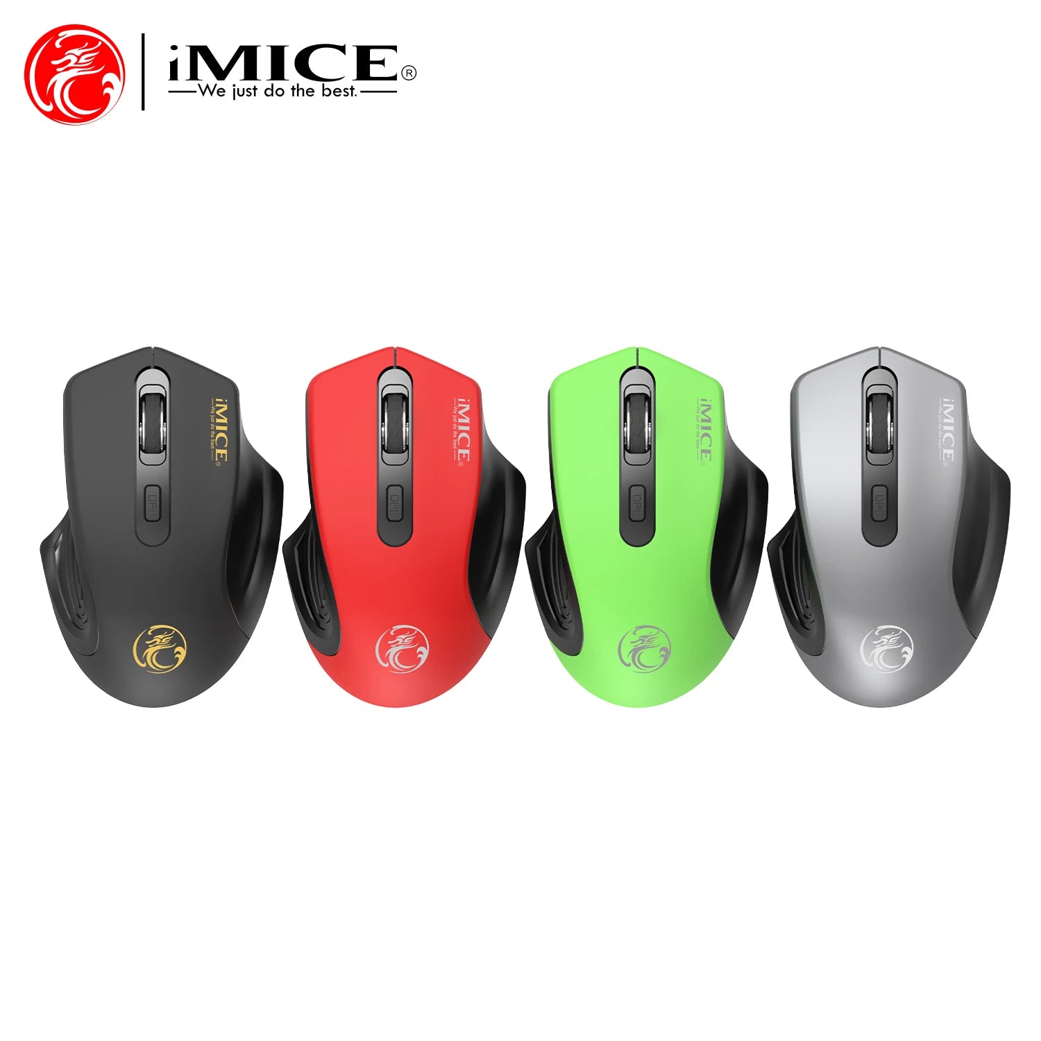 Silent 2.4G USB Receiver Wireless Optical Mouse Battery Style Computer Office Soundless Mouse For PC Computer Laptop IPad Mac