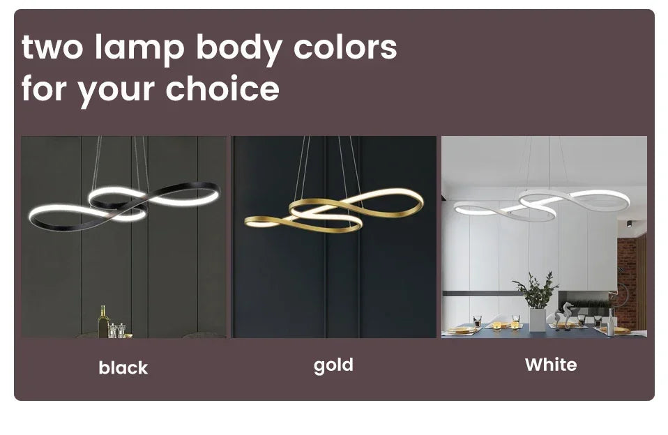 Modern Nordic LED Ring Light | Dimmable Minimalist Home Lamp 92cm Tidesmit