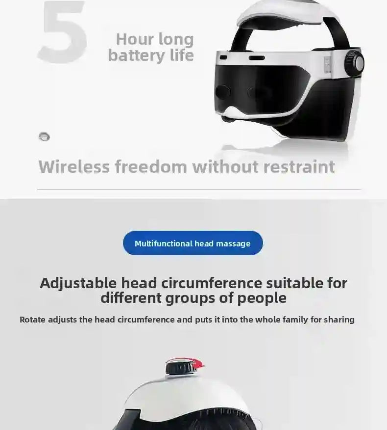 Tidesmit Electric Eye Massager with Heat and Scalp Vibration Therapy Eye Massage Instrument Tidesmit