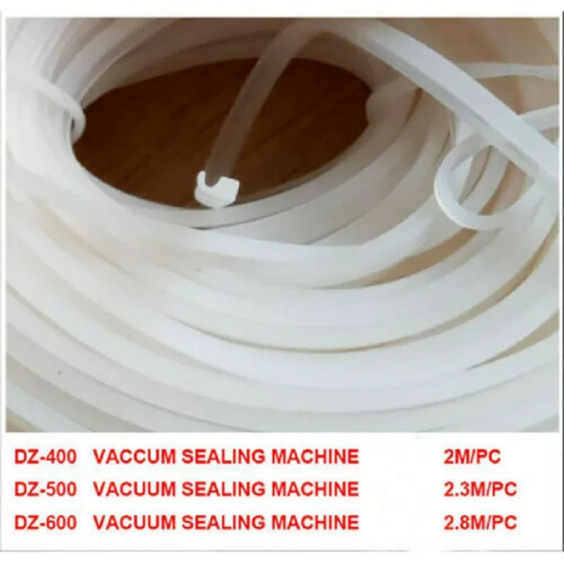 DZ Series 2M Vacuum Sealing Upper Cover Seal Parts Silicone Seal Strip Rubber Strip for Vacuum Packing Sealing Machine