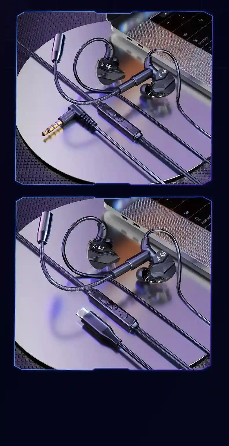 Gaming Earbuds 7.1 Surround Sound with Dual Mic by Tidesmit Tidesmit
