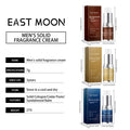 East Moon Men’s Solid Cologne balm set: portable woody sandalwood and cedar fragrance sticks for long-lasting freshness.