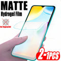 1-2PCS Matte Hydrogel Film For Xiaomi Redmi Note 13 12 11 10 Pro Plus 11S 10S 9S 8T Screen Protector For Redmi 13C 12C 10C 9C 8 Matte Tidesmit