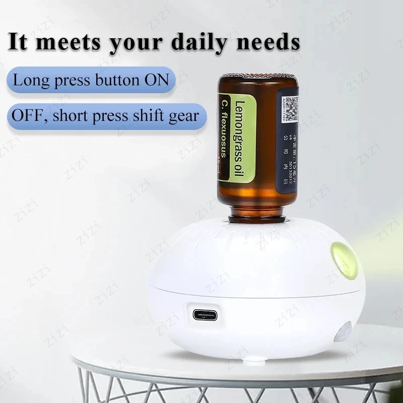 Pure Essential Oil Bubble Waterless Aromatherapy Machine Wireless Induction Portable Atomization Aromatherapy Machine