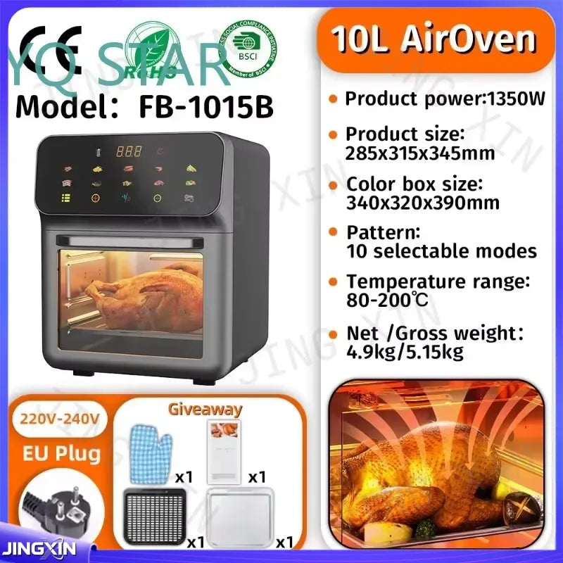 custom for Large Capacity Smart Microwave Oven Household Electric Air Fryer Visible Cooking Appliance Kitchen Tool 2025 New